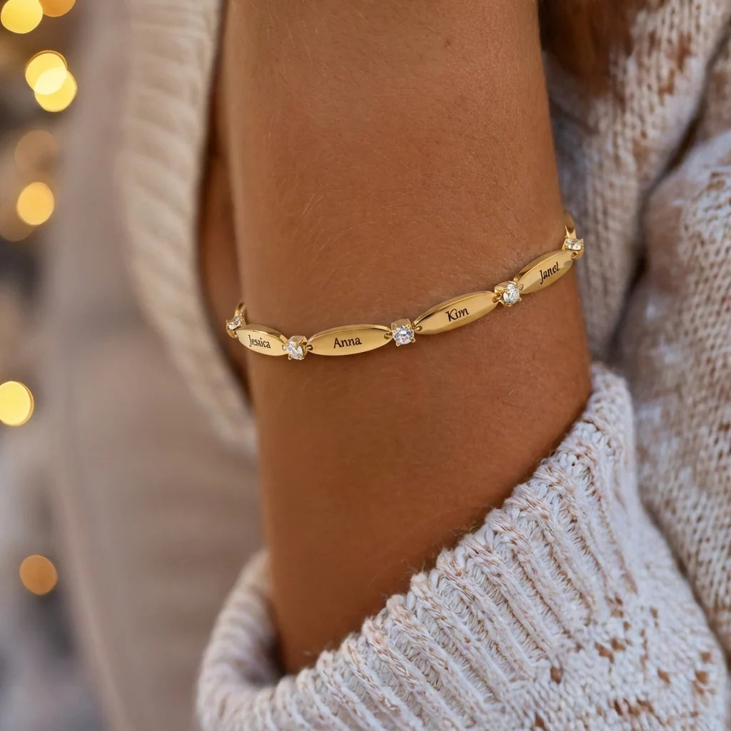 Personalized 6-Name Bracelet